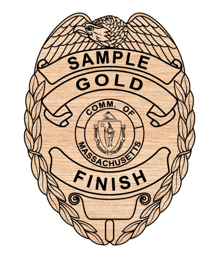 Sample Gold Finish Commonwealth Badge SVG, Massachusetts Commonwealth Badge Vector, Gold Finish Massachusetts Police Badge SVG Emblem, Massachusetts Law Enforcement Badge SVG, #support