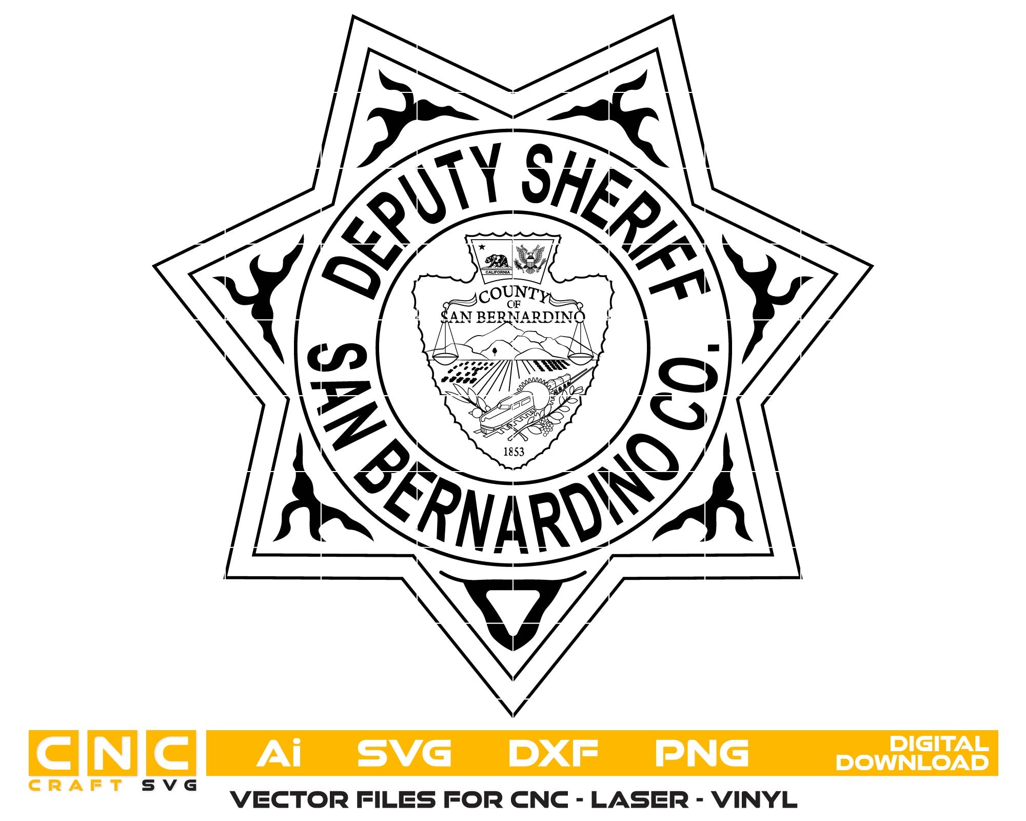 San Bernardino County Deputy Sheriff Badge SVG
San Bernardino Deputy Sheriff Badge Vector
San Bernardino County Sheriff Emblem
Deputy Sheriff Badge SVG California
San Bernardino Sheriff Department Badge