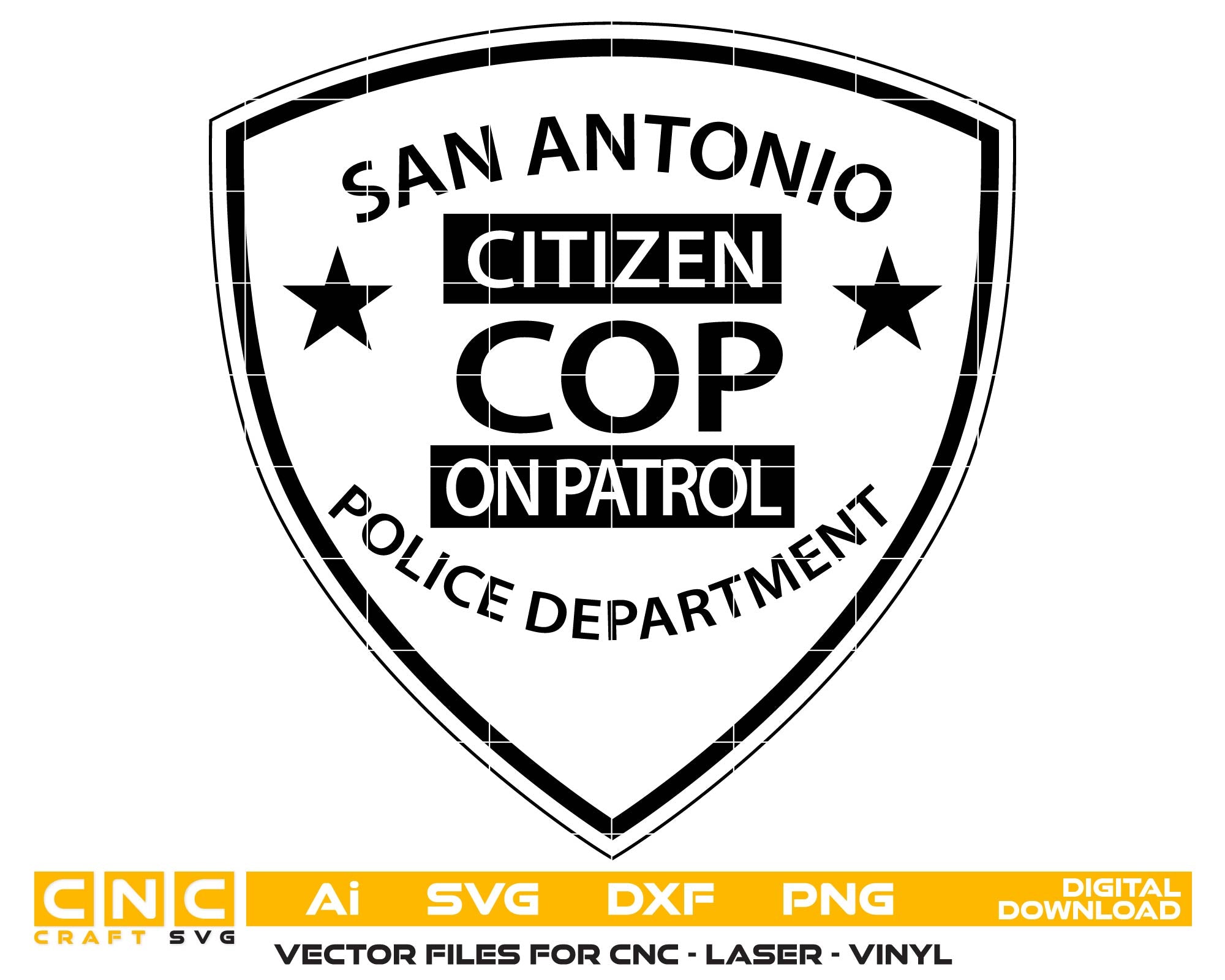 San Antonio Citizen On Patrol Police Department Patch