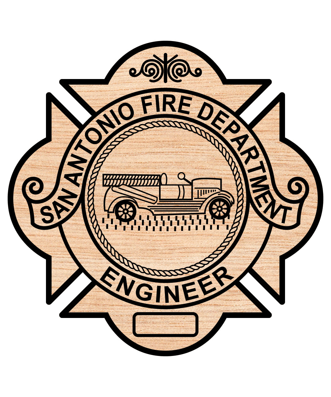 San Antonio Fire Department Engineer Badge