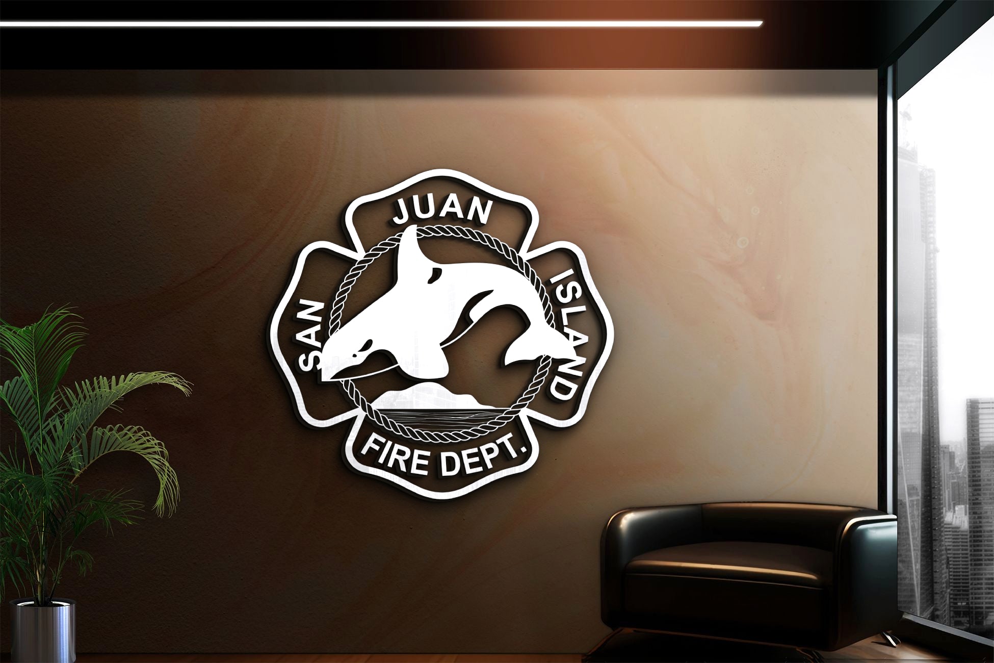 San Juan Island Fire Dept. Logo, Washington