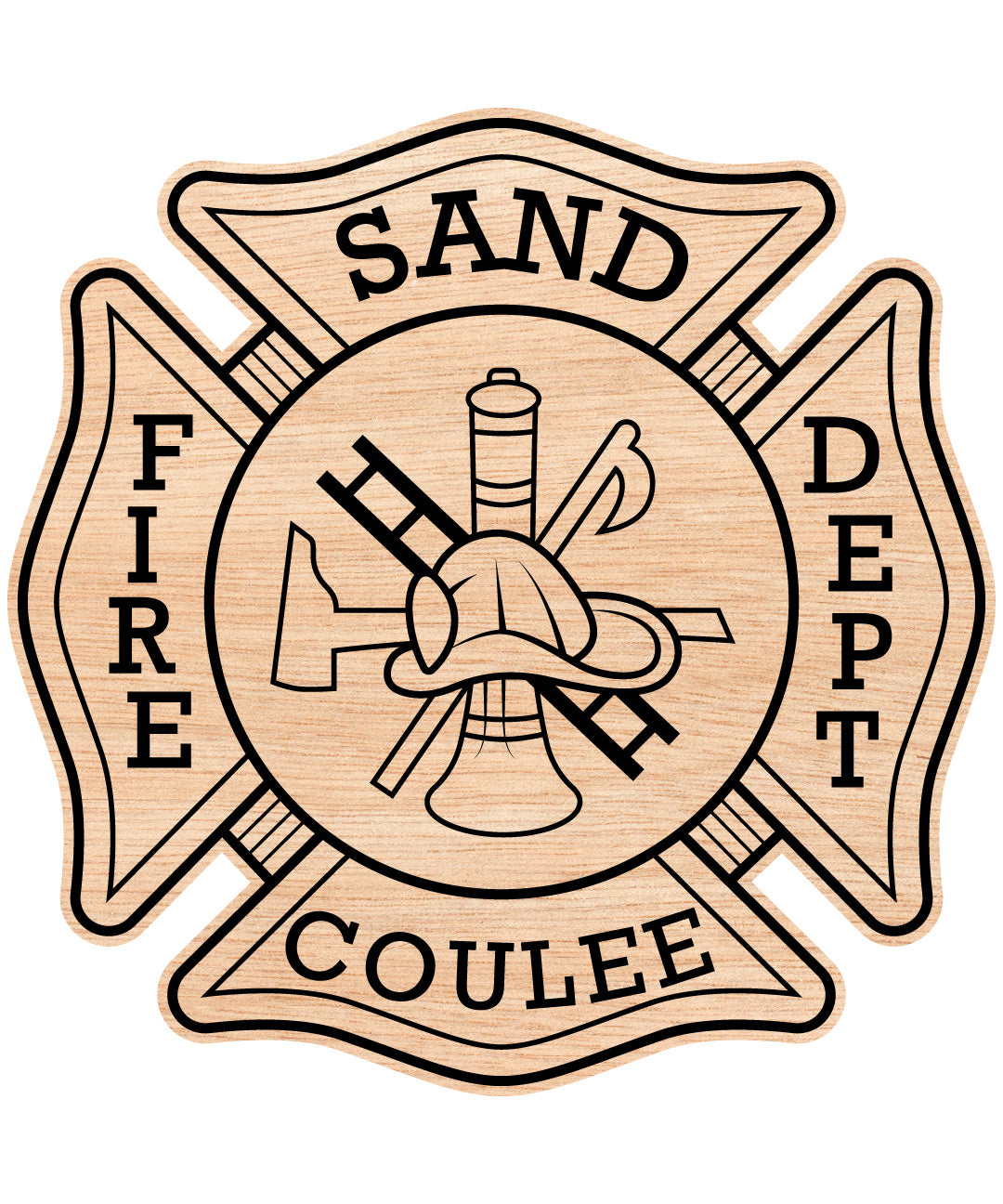 Sand Coulee Volunteer Fire Department Badge SVG