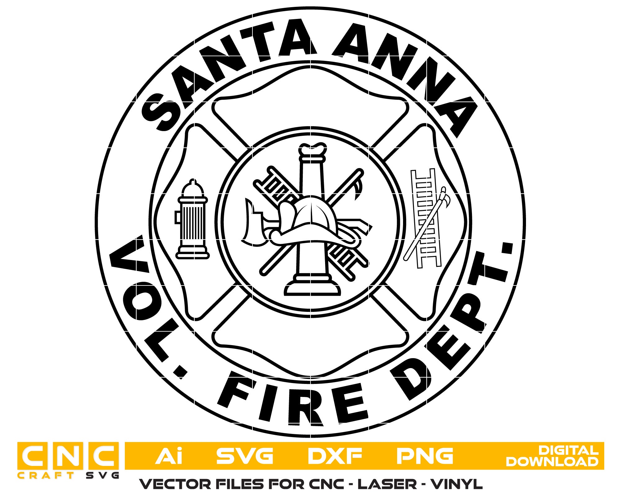 Santa Anna Fire Department Logo