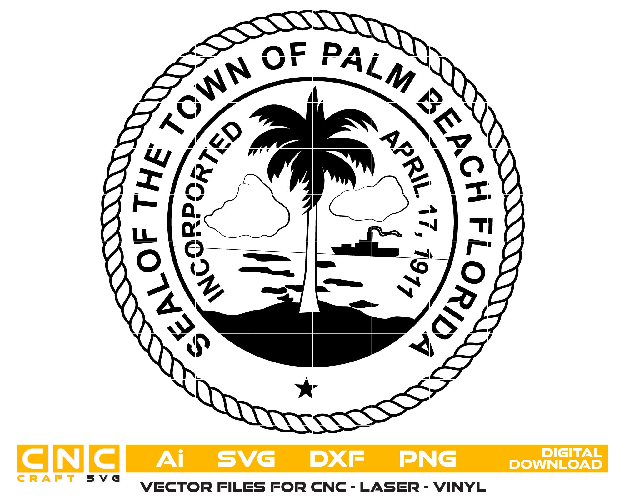 Seal Of The Town Of Palm Beach, Florida