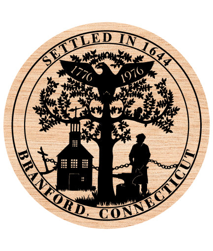seal of branford connecticut svg, branford ct official seal vector, branford connecticut emblem svg design, connecticut town seal svg, #support