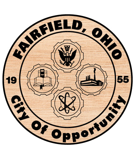 Seal of Fairfield Ohio SVG, Fairfield City Seal Vector, Fairfield Ohio Emblem SVG, Official Fairfield City Seal, Fairfield Municipal Seal Logo