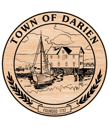 Seal Of The Town Of Darien SVG, Darien Town Seal Vector, Town Of Darien Emblem SVG, Connecticut Municipal Seal Logo SVG, #support
