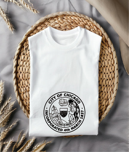 Seal of Chicago Illinois SVG, Chicago City Government Emblem Vector, Chicago Municipal Seal, Chicago City Seal SVG, Chicago Official Emblem Vector File