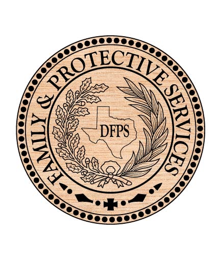 Texas Family Protective Services Seal SVG, Texas Government Seal Vector, Family Services State Seal SVG, Texas Protective Services Emblem Vector, Texas Official State Seal