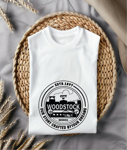 Seal of the City of Woodstock Georgia SVG, Woodstock City Government Emblem Vector, Woodstock Municipal Seal, City Seal SVG, Georgia Official Emblem Vector File