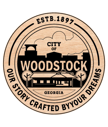 Seal of the City of Woodstock Georgia SVG, Woodstock City Government Emblem Vector, Woodstock Municipal Seal, City Seal SVG, Georgia Official Emblem Vector File