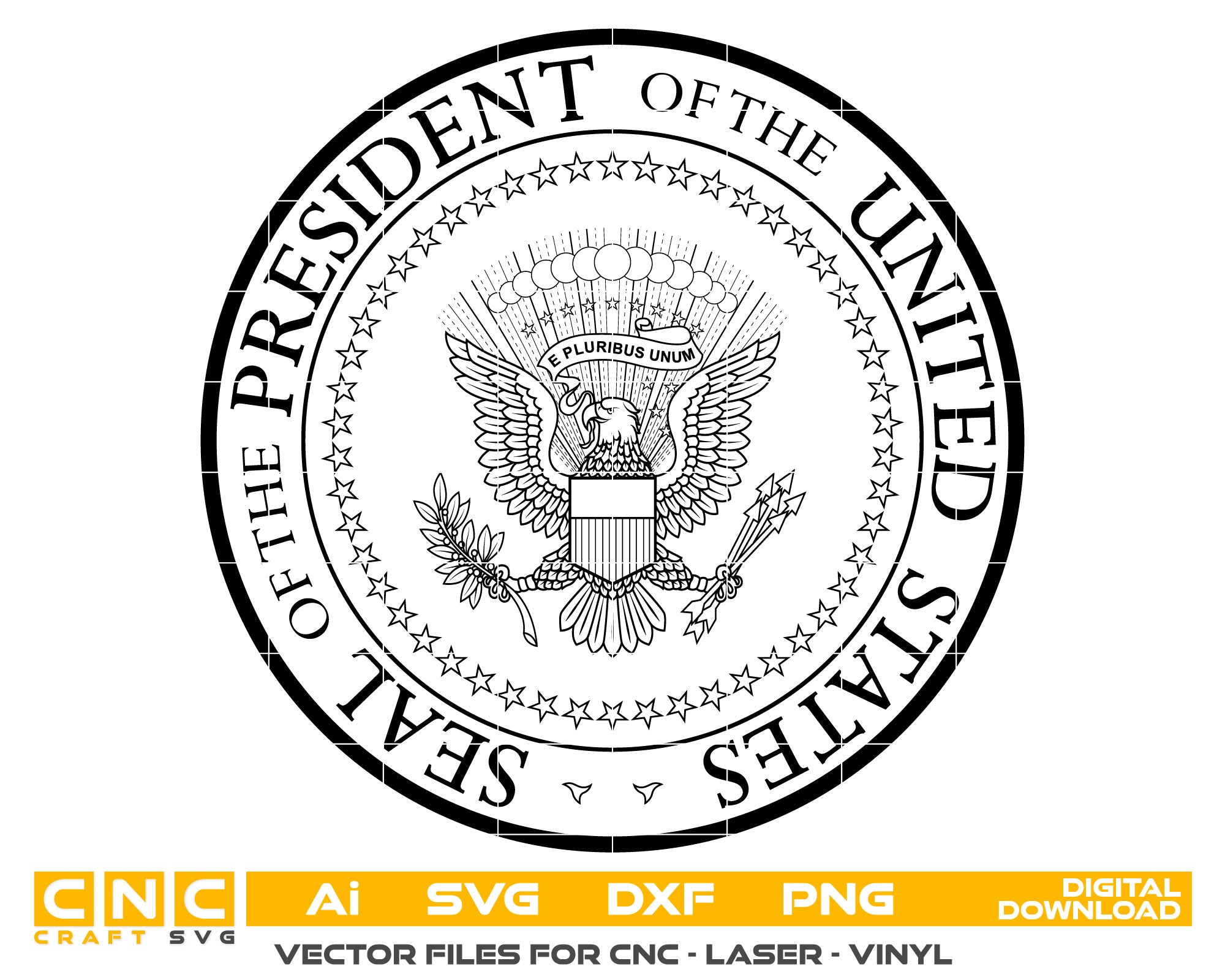 President of the United States Seal vector art
