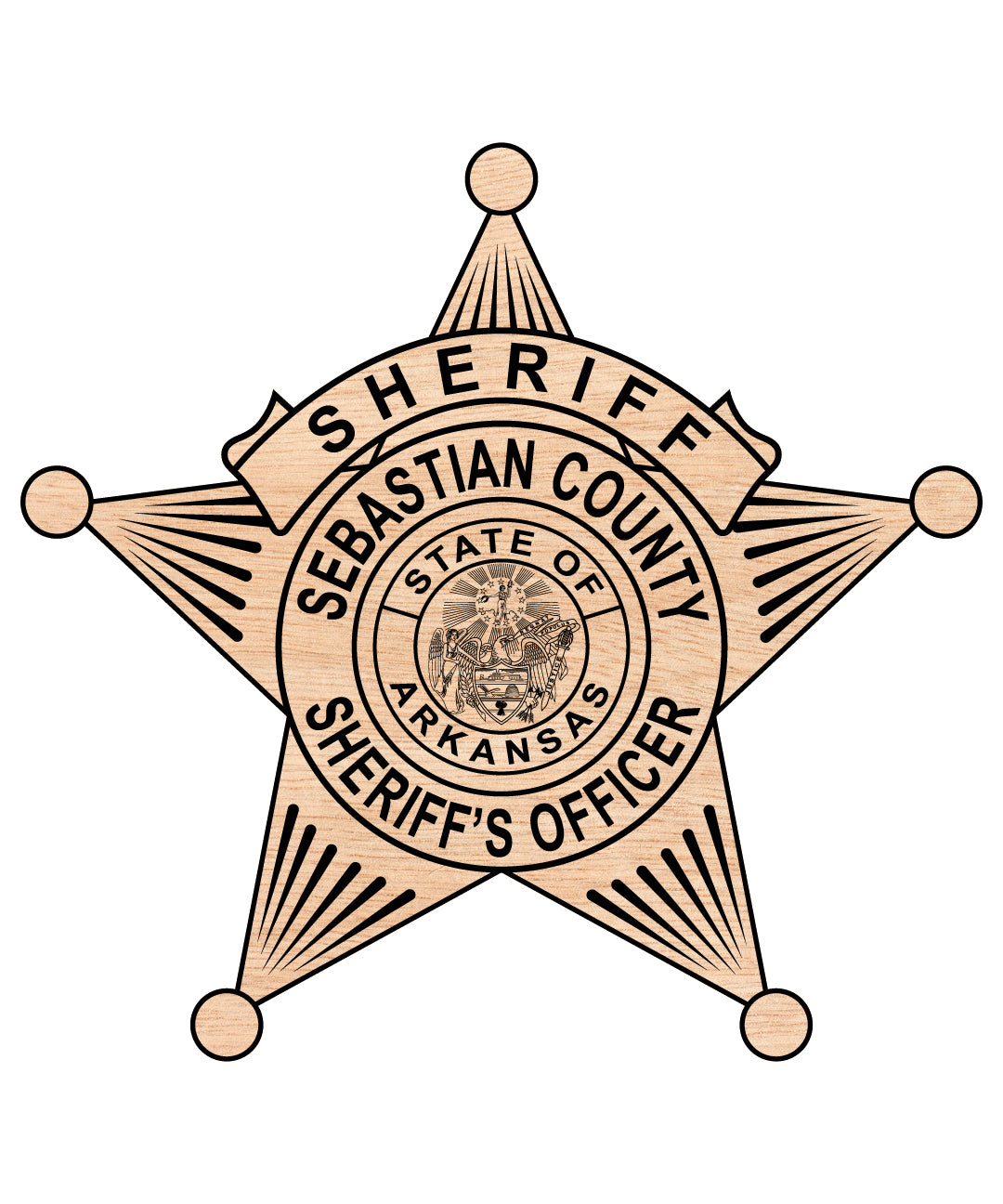 Sebastian County Sheriff’s Office Badge SVG, Arkansas Sheriff Badge Vector, Sebastian County Law Enforcement Badge, Sheriff’s Office Badge SVG, Police Badge Vector