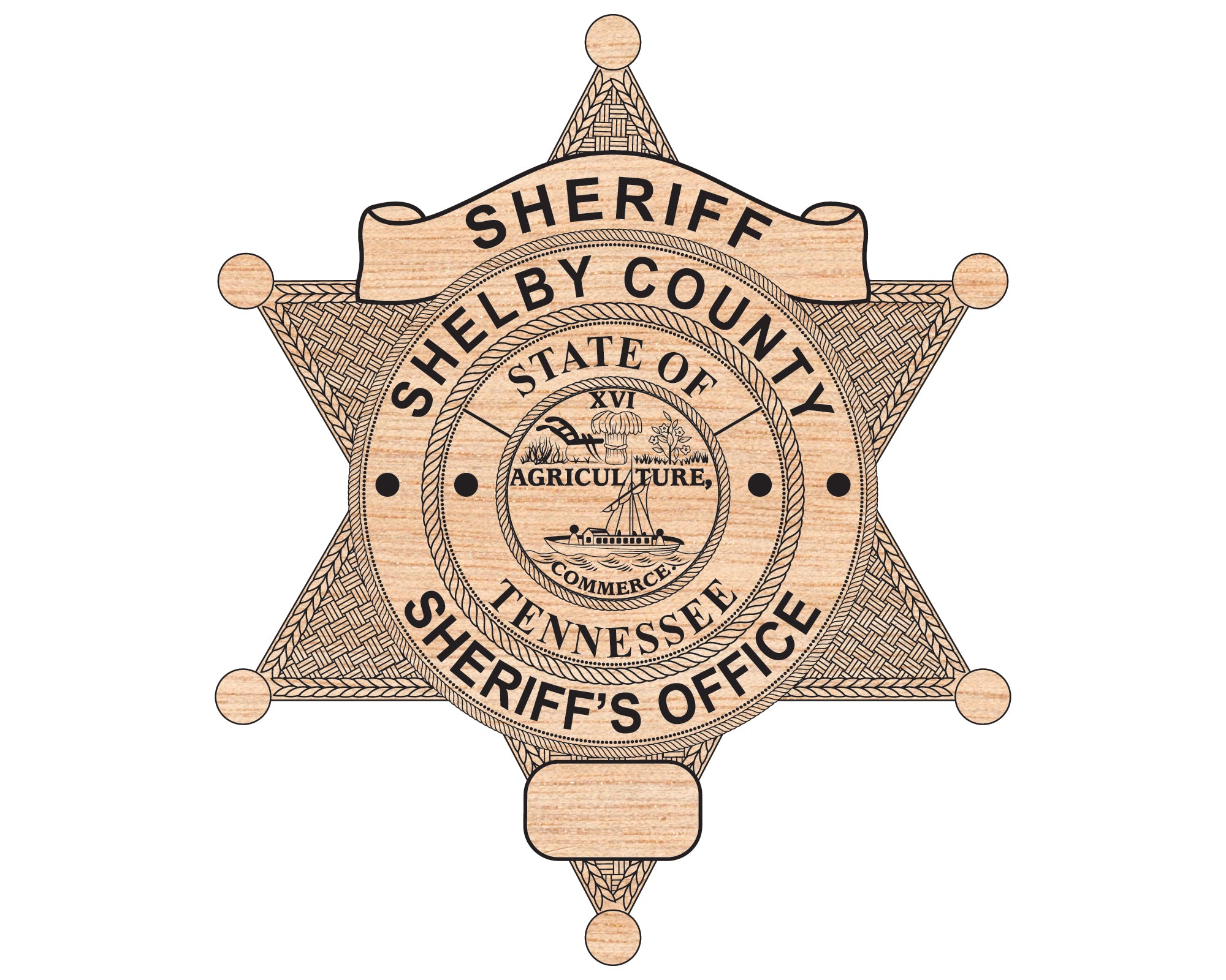 Shelby County Sheriff Badge SVG – Law Enforcement Vector Digital File