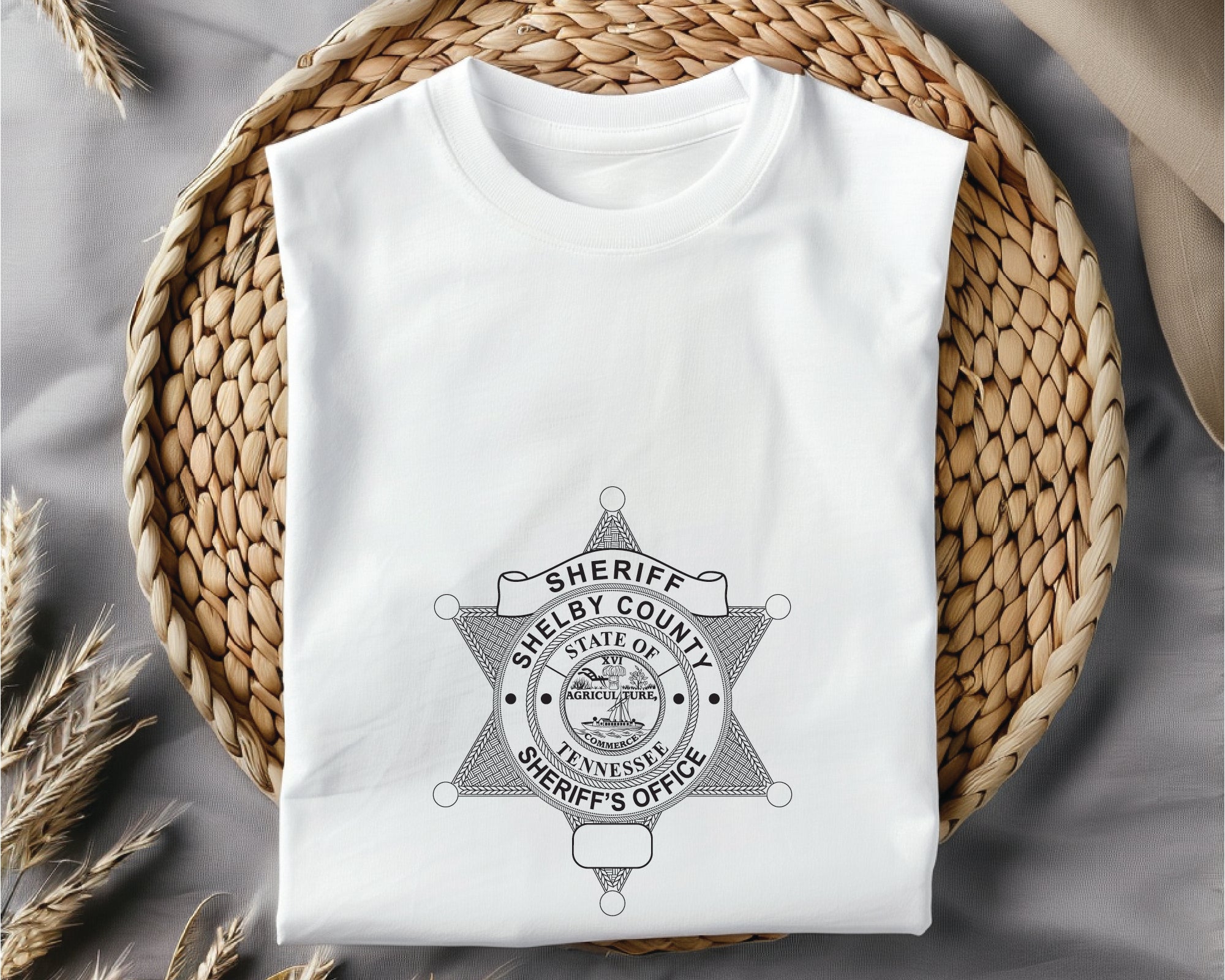 Shelby County Sheriff Badge SVG – Law Enforcement Vector Digital File
