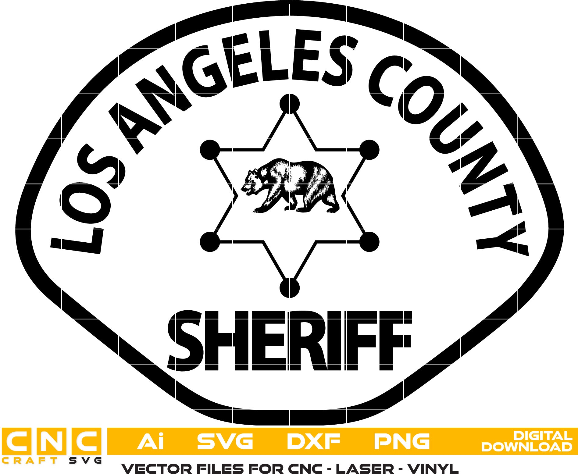 Sheriff Badge, Los Angeles County Sheriff Badge, Los Angeles Badge, Los Angeles vector art