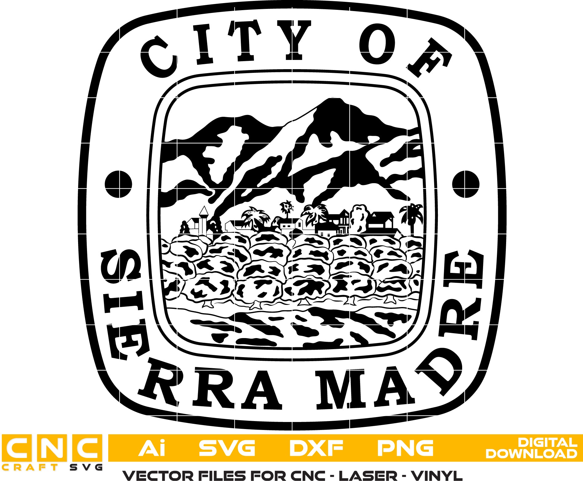 Sierra Madre Seal Vector art Digital file