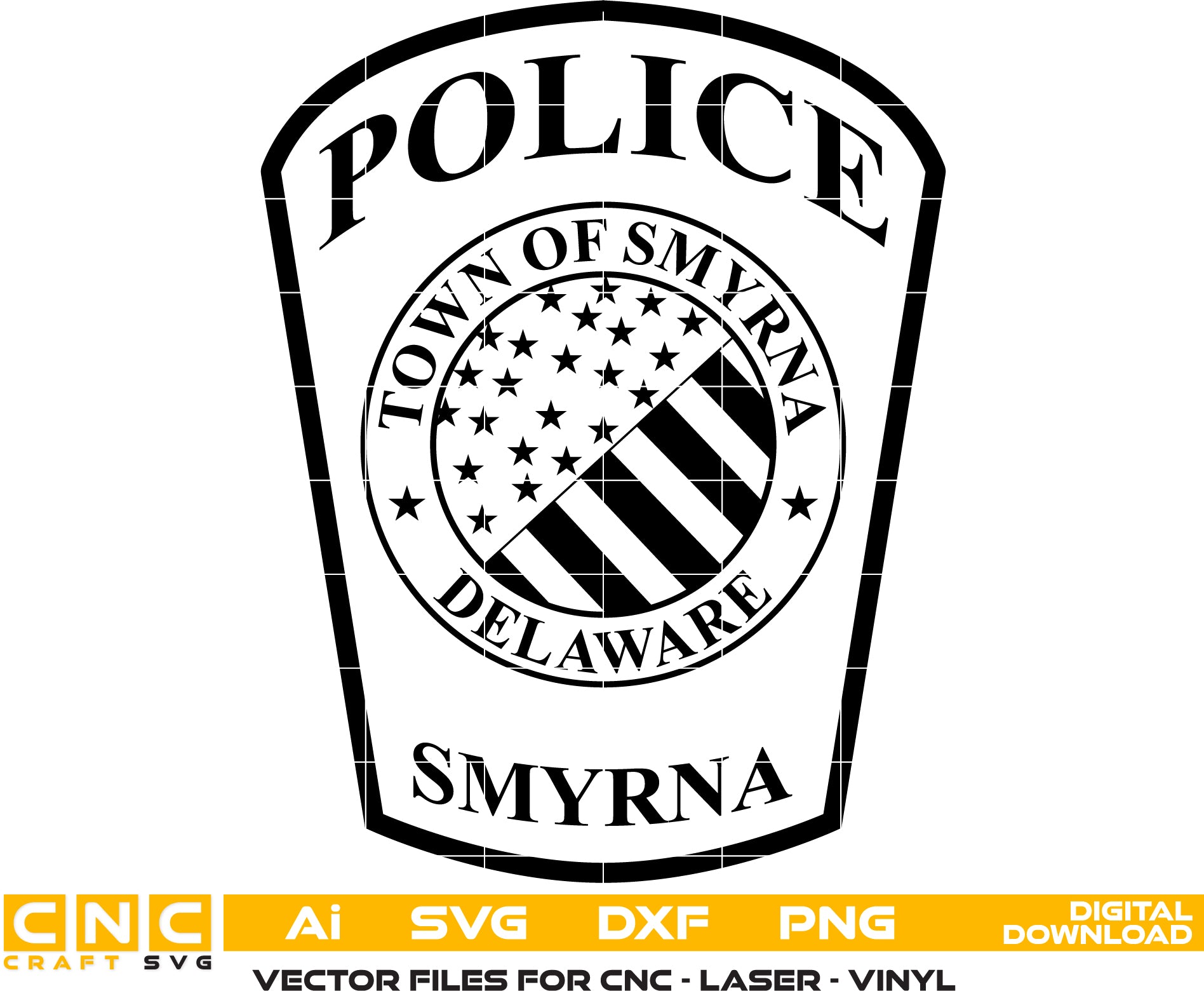 Smyrna Delaware Police Badge