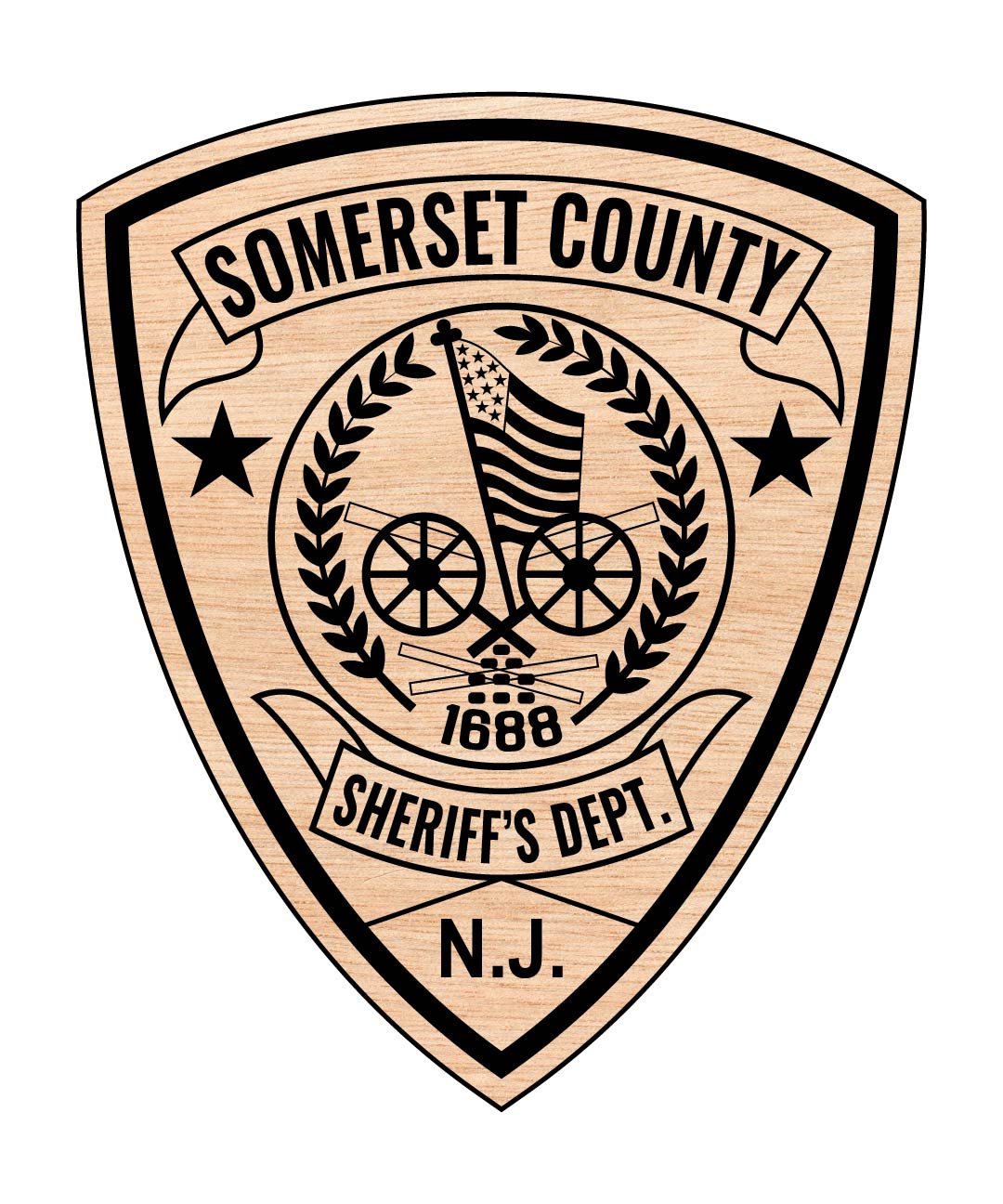 Somerset County Sheriff Patch SVG, New Jersey Sheriff Patch Vector, NJ Law Enforcement Emblem, Sheriff Logo SVG, Police Patch Design, Engraving Patch File
