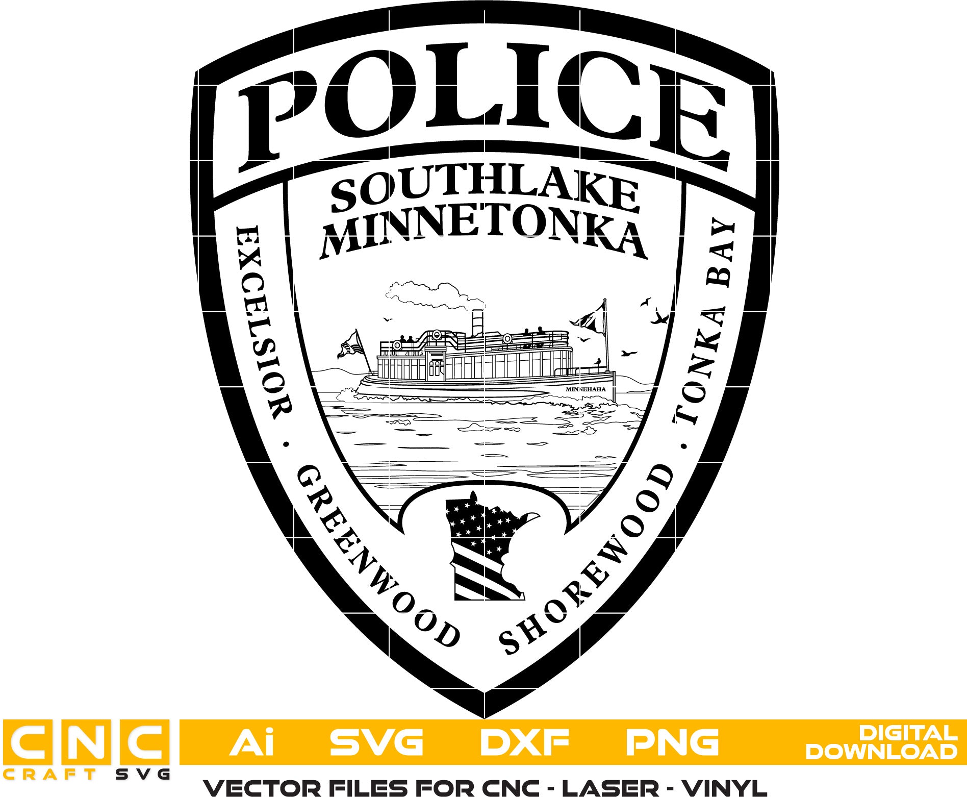 Southlake Minnetonka Police Badge