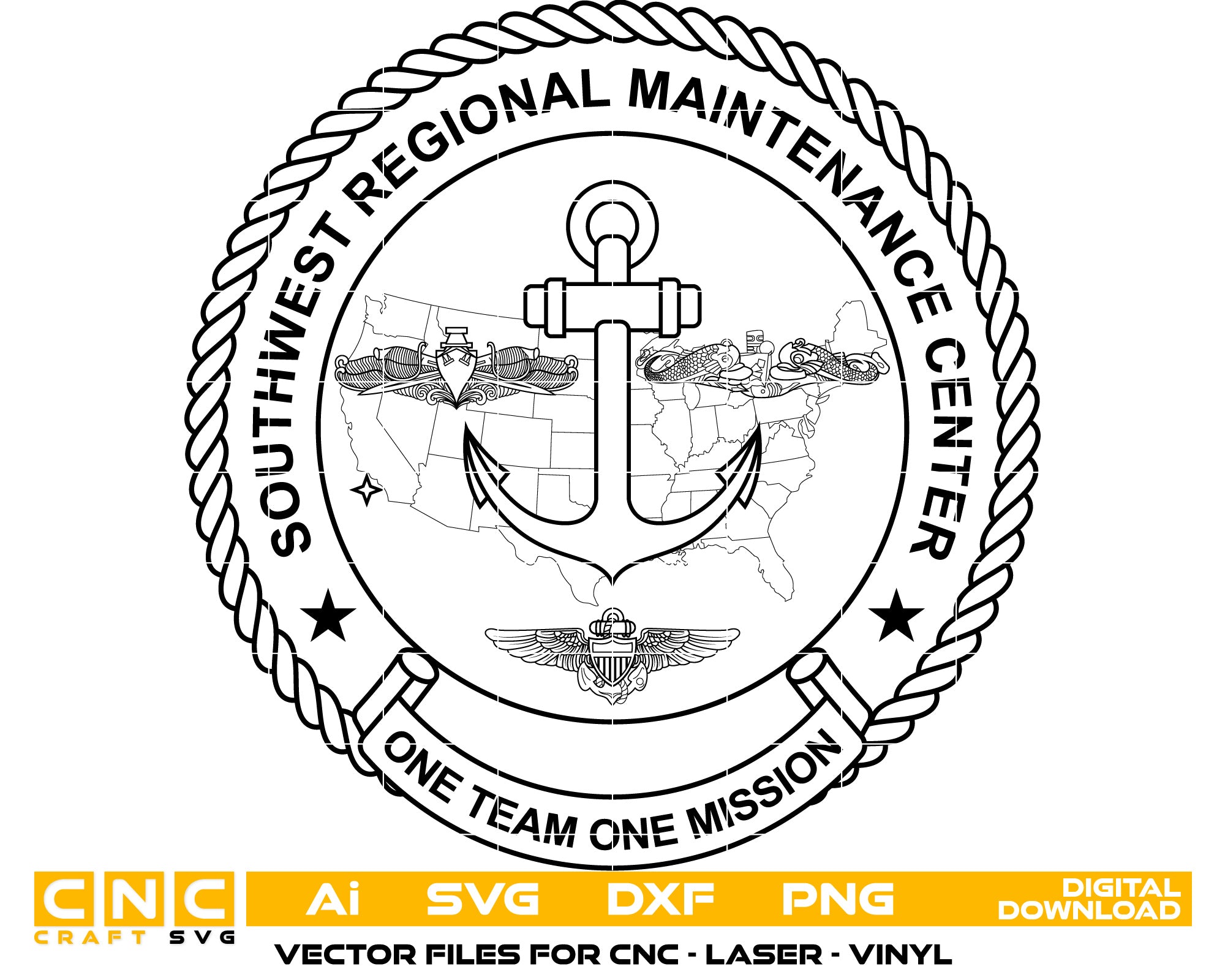 Regional Maintenance Center Logo vector art
