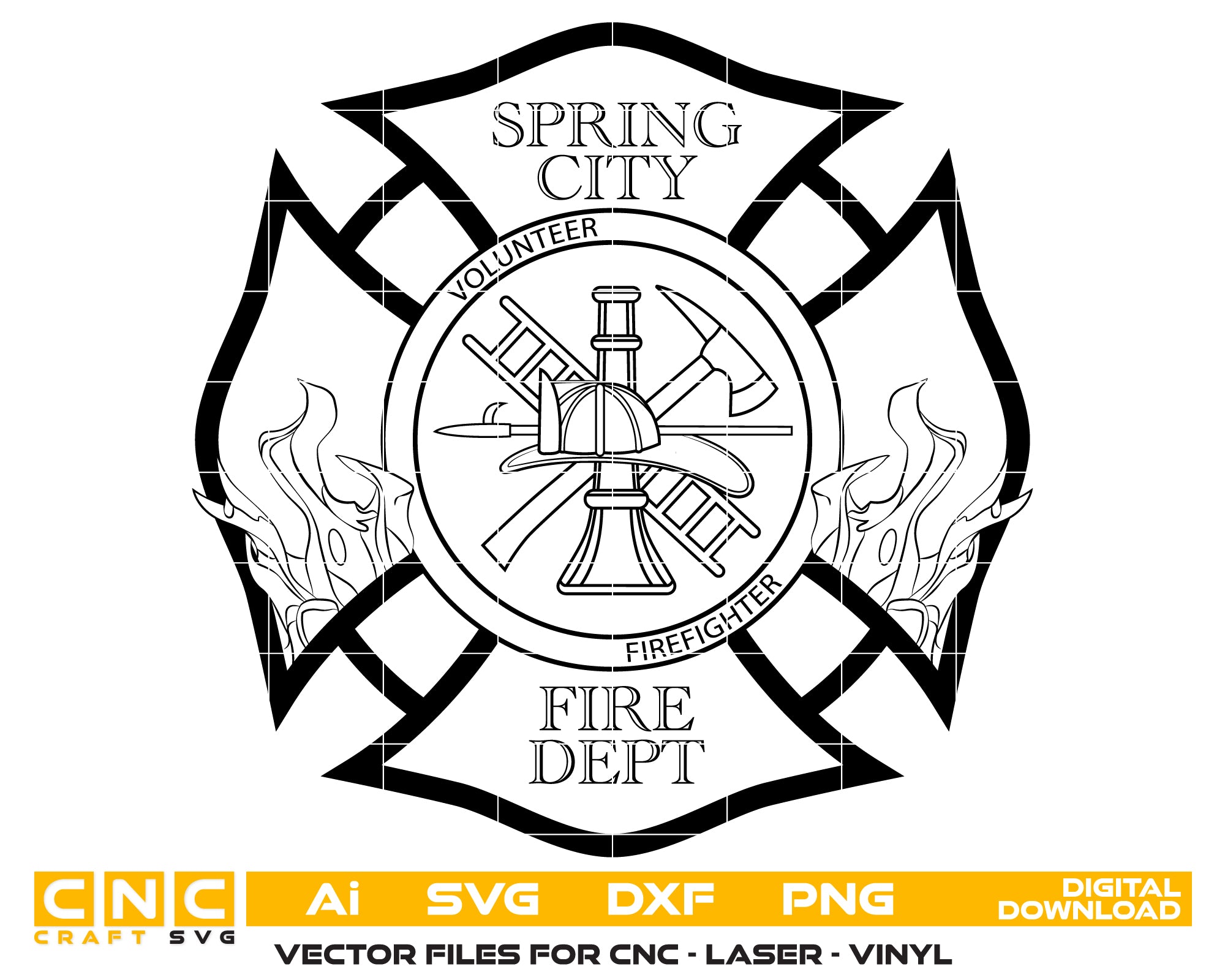 Spring Fire Rescue Logo Spring City Fire Department Badge