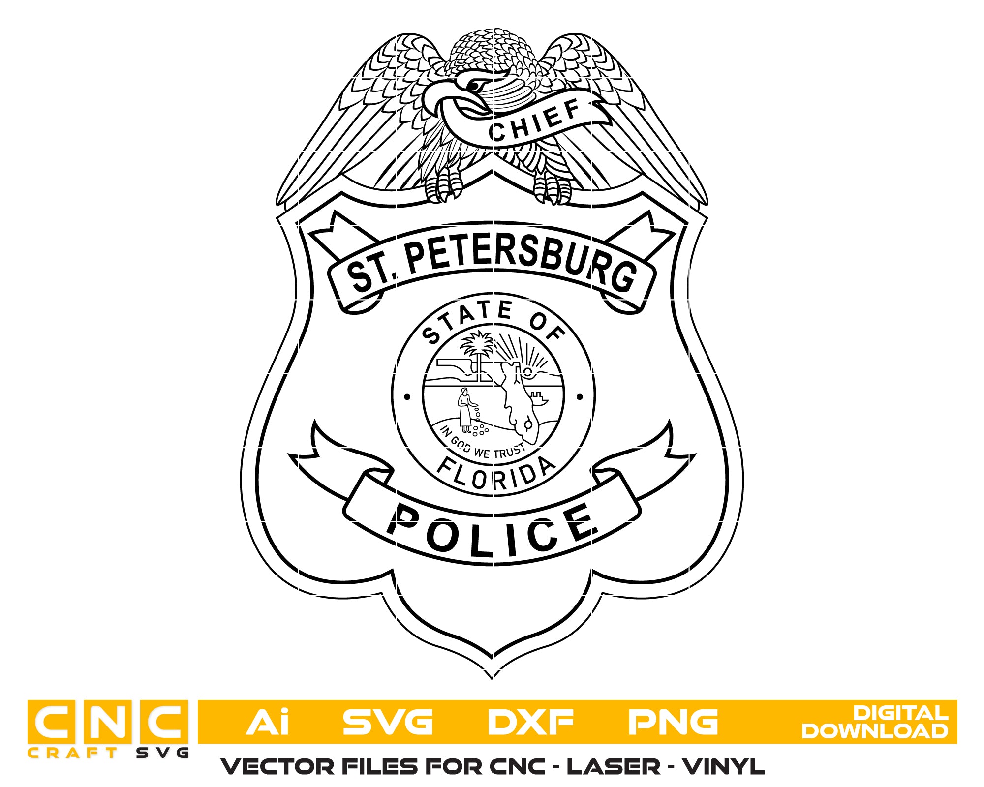 St. Petersburg Police Chief Badge SVG
St Petersburg Police Chief Badge Vector
St Petersburg Police Command Emblem
Police Chief Badge SVG St Petersburg
St Petersburg Law Enforcement Chief Badge

