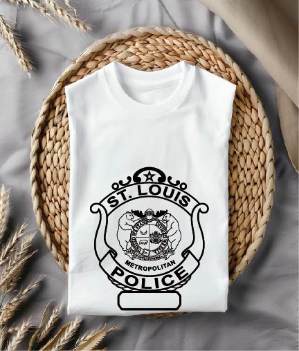 St. Louis Metropolitan Police Badge SVG, St. Louis Police Emblem Vector, Missouri Police Badge SVG, St. Louis Law Enforcement Emblem, STL Police Badge Vector