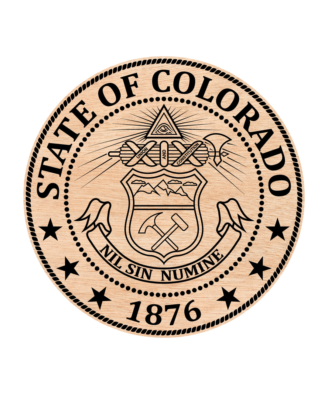 State of Colorado Seal SVG, Colorado State Seal Vector, Official Colorado Seal, Government Seal SVG, State Emblem Vector