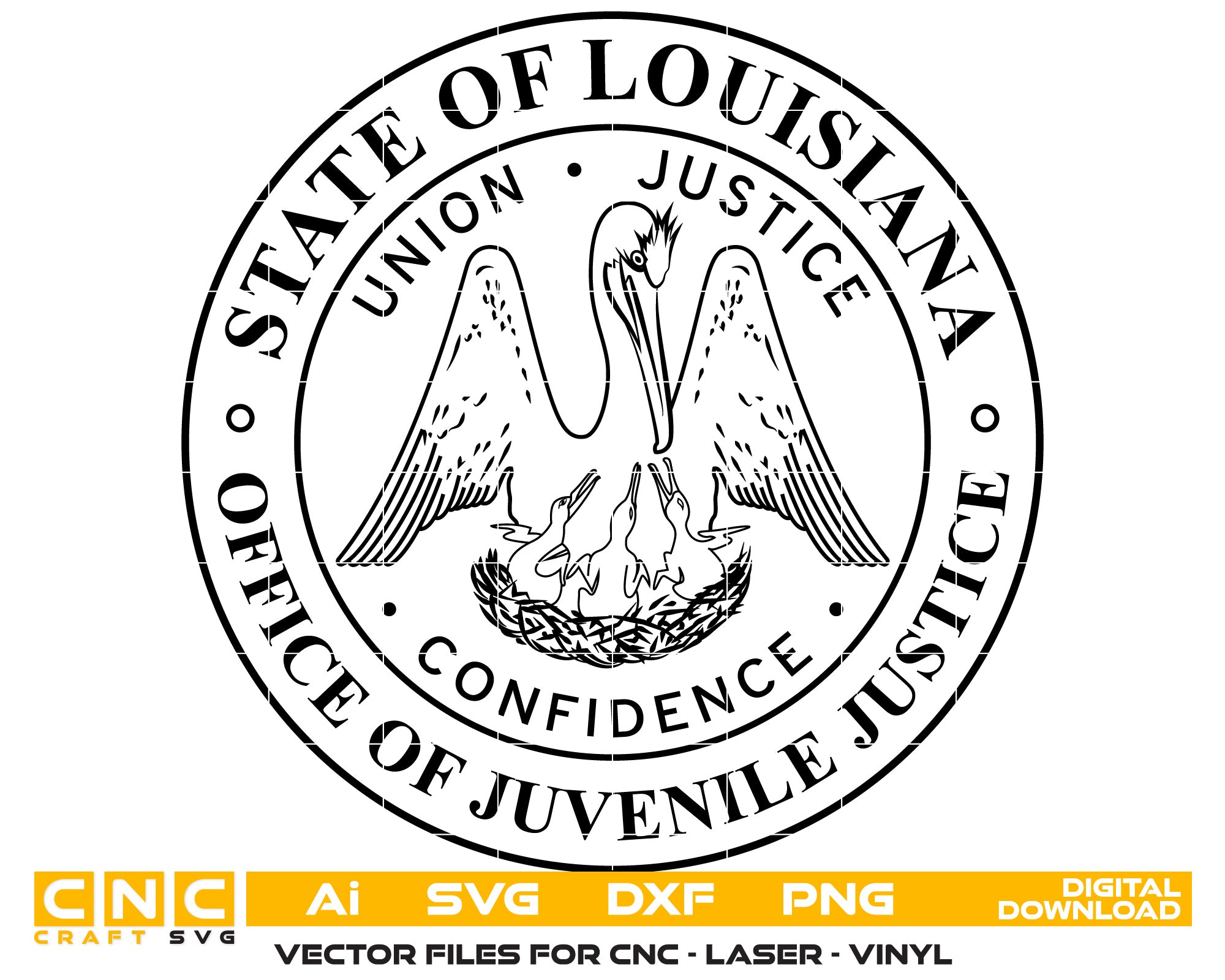 Louisiana Office of Juvenile Justice Logo vector art
