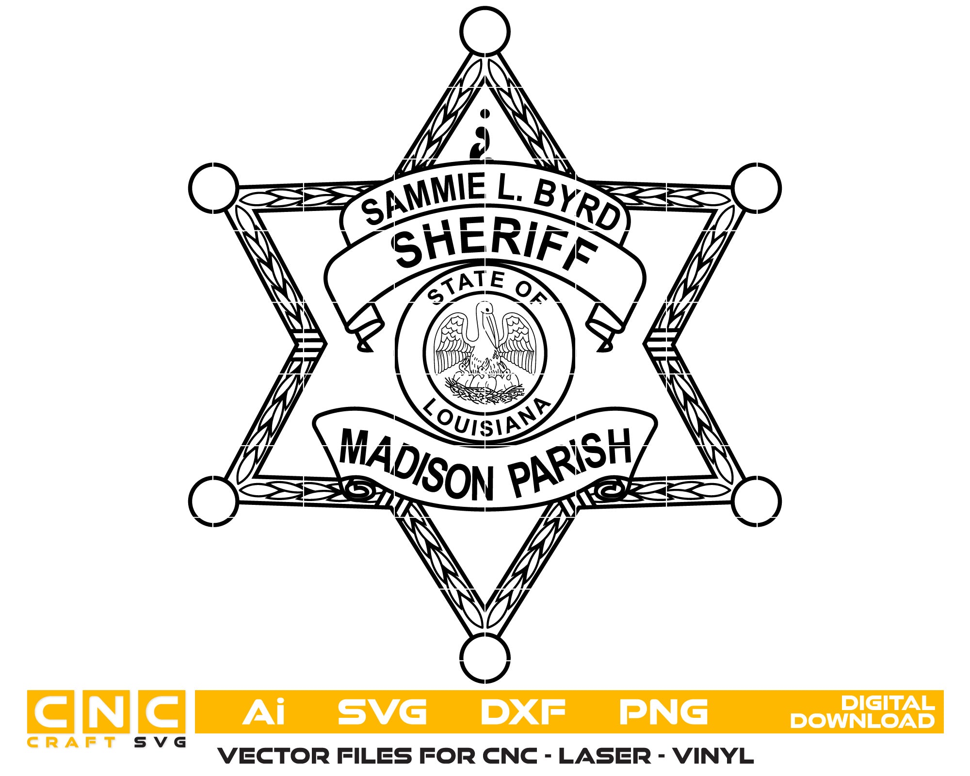 Louisiana Sheriff  Badge