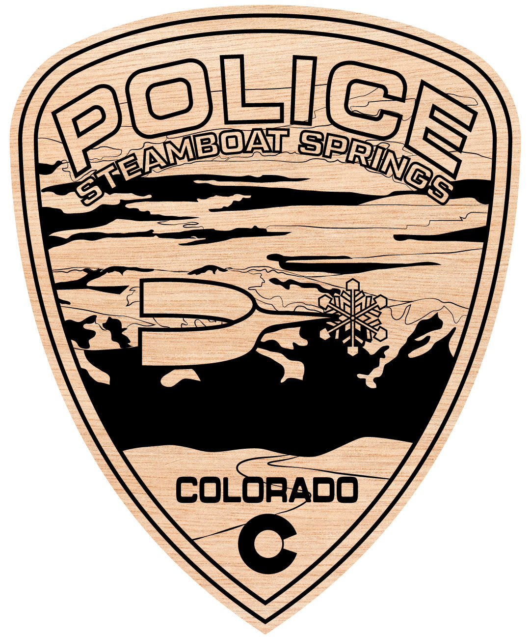 Steamboat Springs Police badge, Colorado