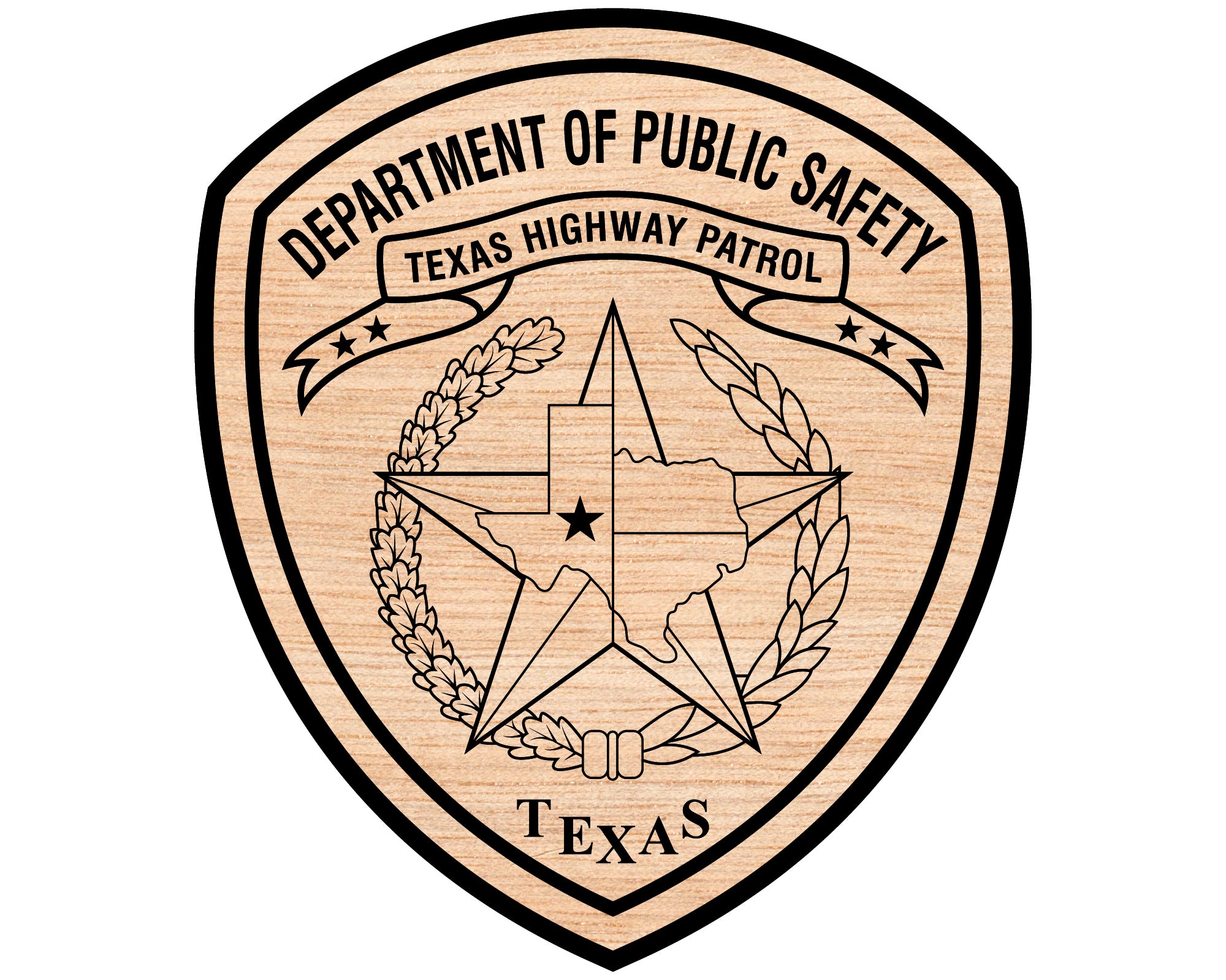 Texas DPS Highway Patrol Badge SVG – Texas Law Enforcement Vector File