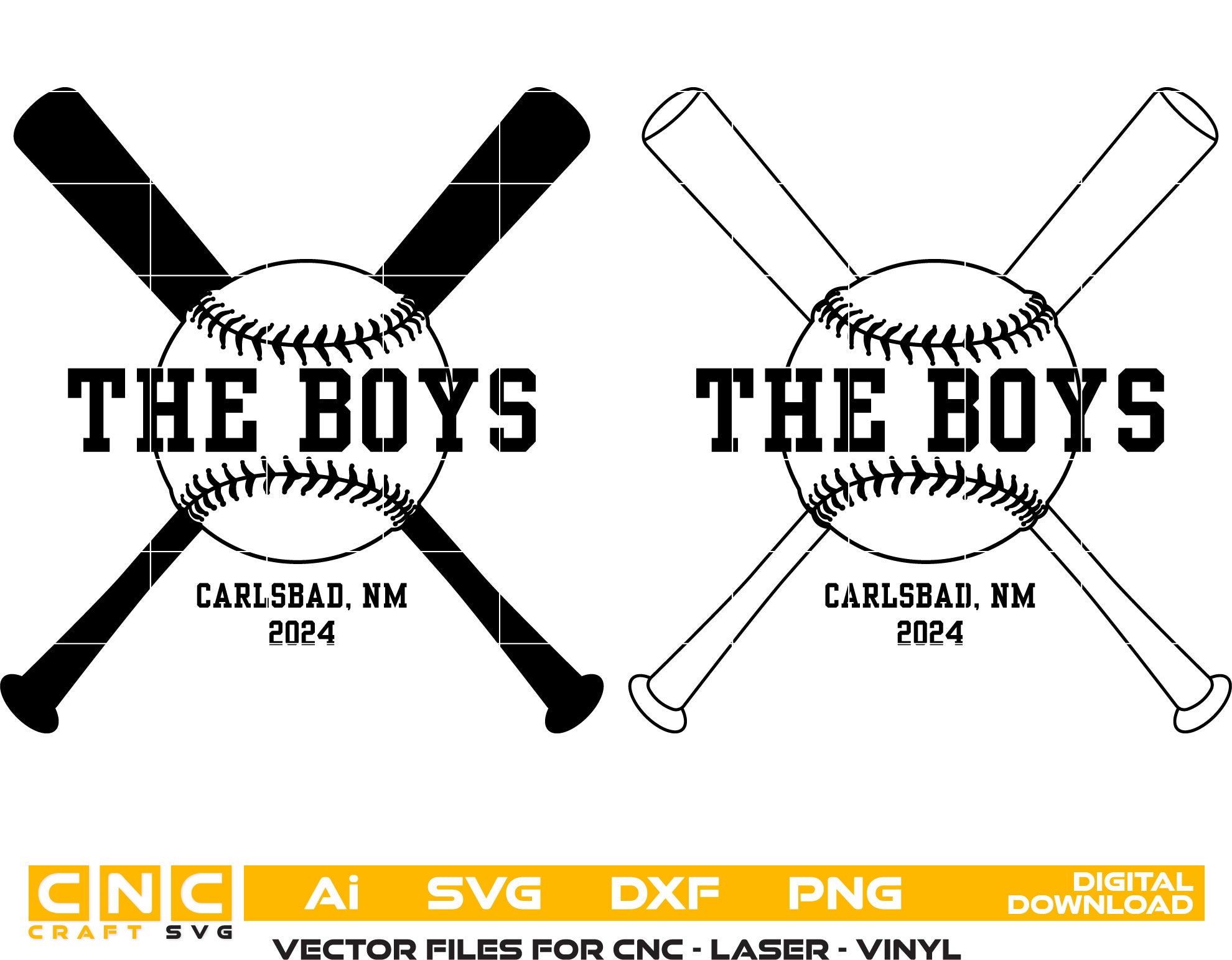 The Boys Baseball Logo Vector art Svg, Dxf, Jpg, Png and Ai files For laser engraving, woodworking, acrylic painting, and all printing machines.