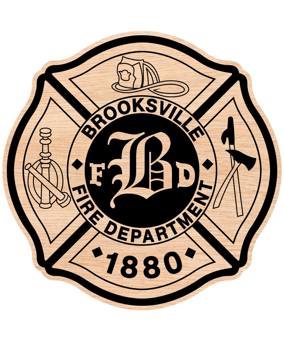 The City of Brooksville Fire Department Badge