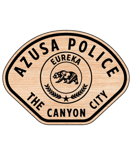 Canyon City Azusa Police Patch SVG, Azusa CA Police Patch Vector, Canyon City Police Emblem SVG, California Police Patch Logo, Azusa Police Department Patch