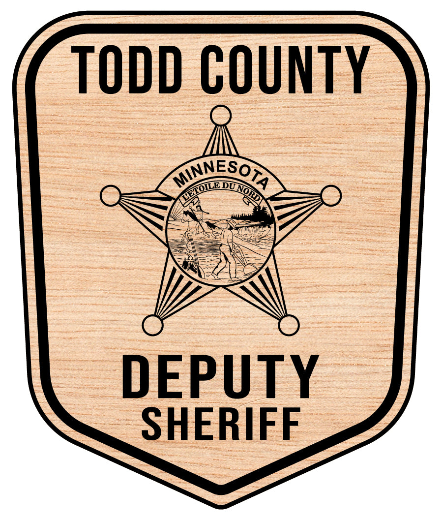 Todd County Deputy Sheriff Patch SVG, Minnesota Sheriff Patch Vector, Todd County MN Deputy Emblem, Sheriff Patch SVG, Law Enforcement Patch Vector File