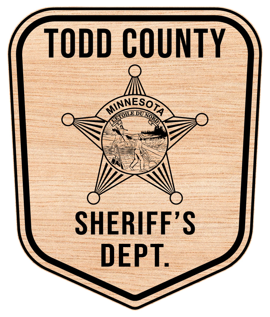 Todd County Sheriff’s Office Patch SVG, Minnesota Sheriff Patch Vector, Todd County MN Patch Emblem, Sheriff Office Patch SVG, Law Enforcement Patch Vector File