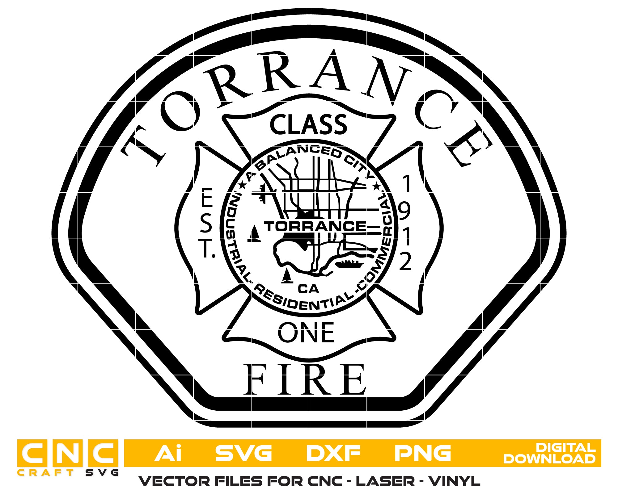 Torrance Fire Department Badge