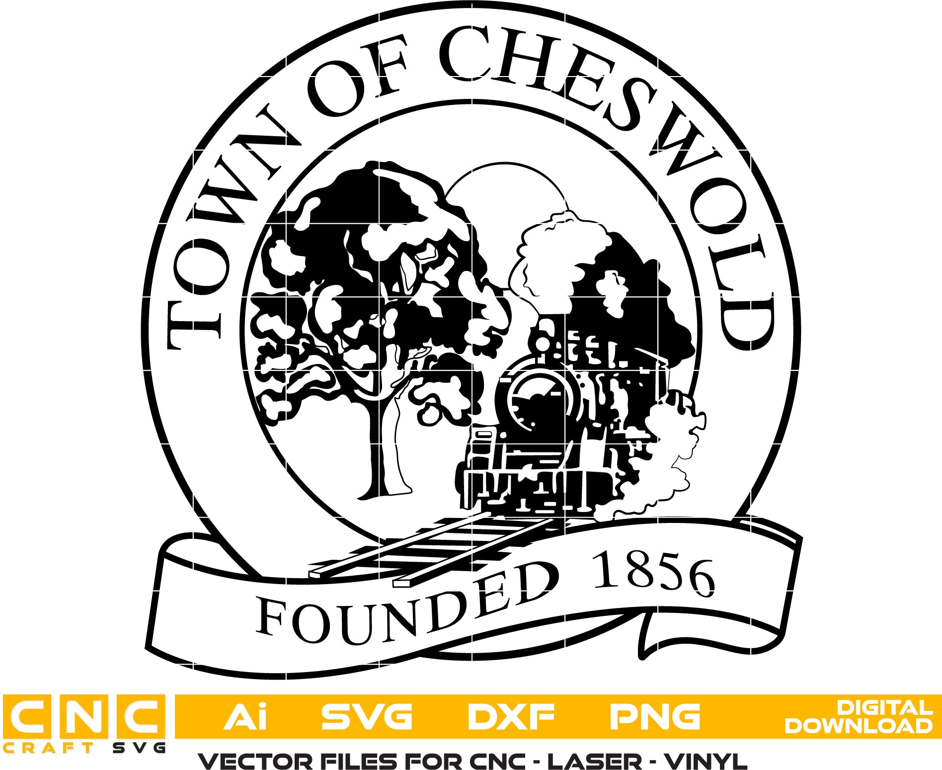 Town of Cheswold Seal SVG