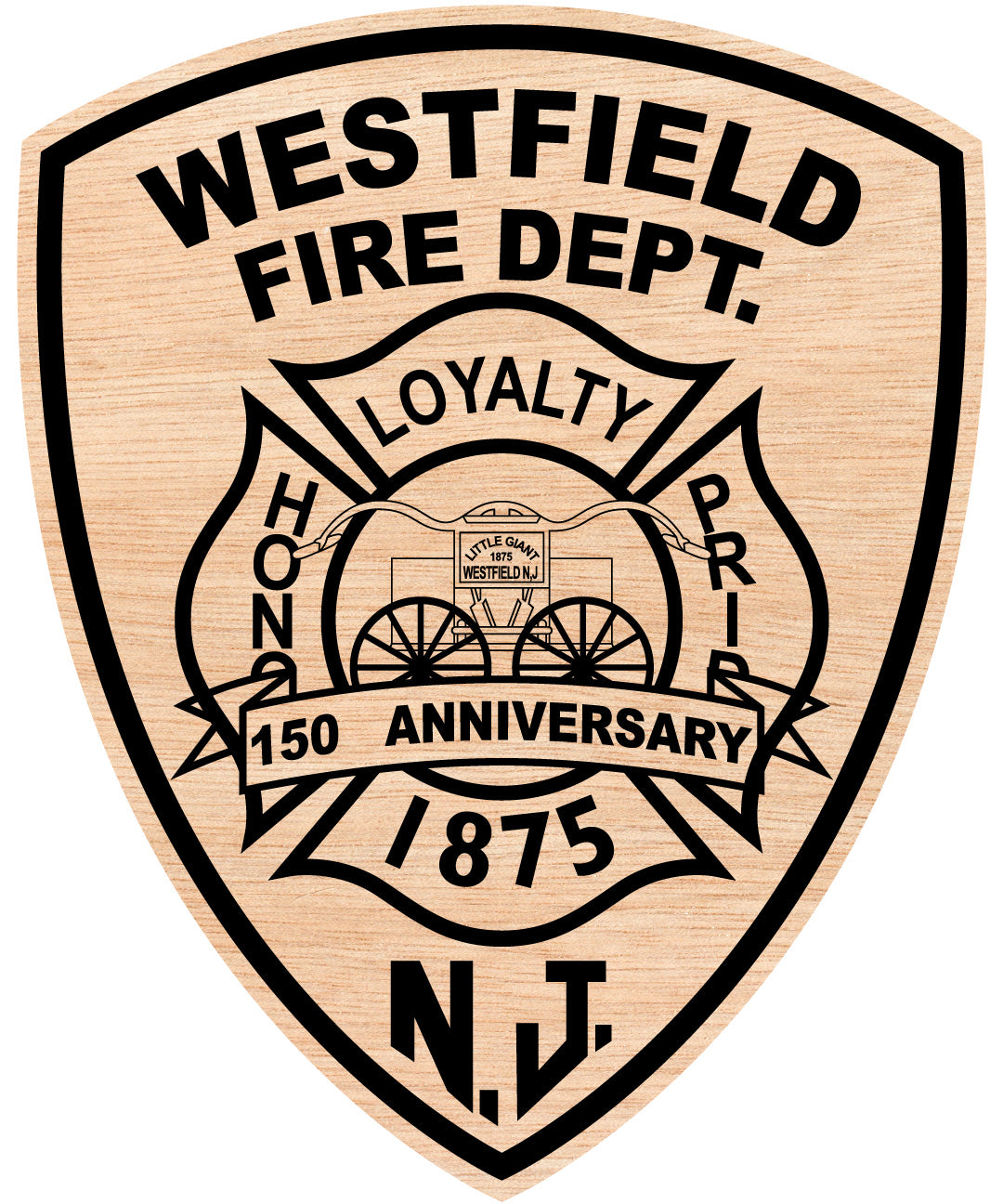 Town of Westfield NJ Fire Department Badge