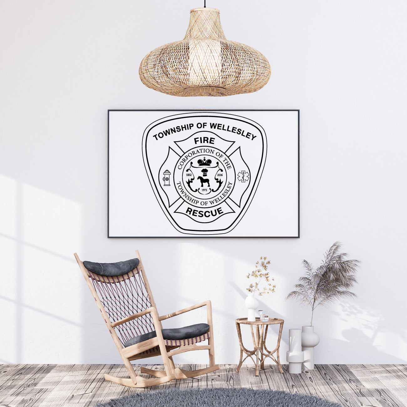Township Of Wellesley Fire Rescue Badge