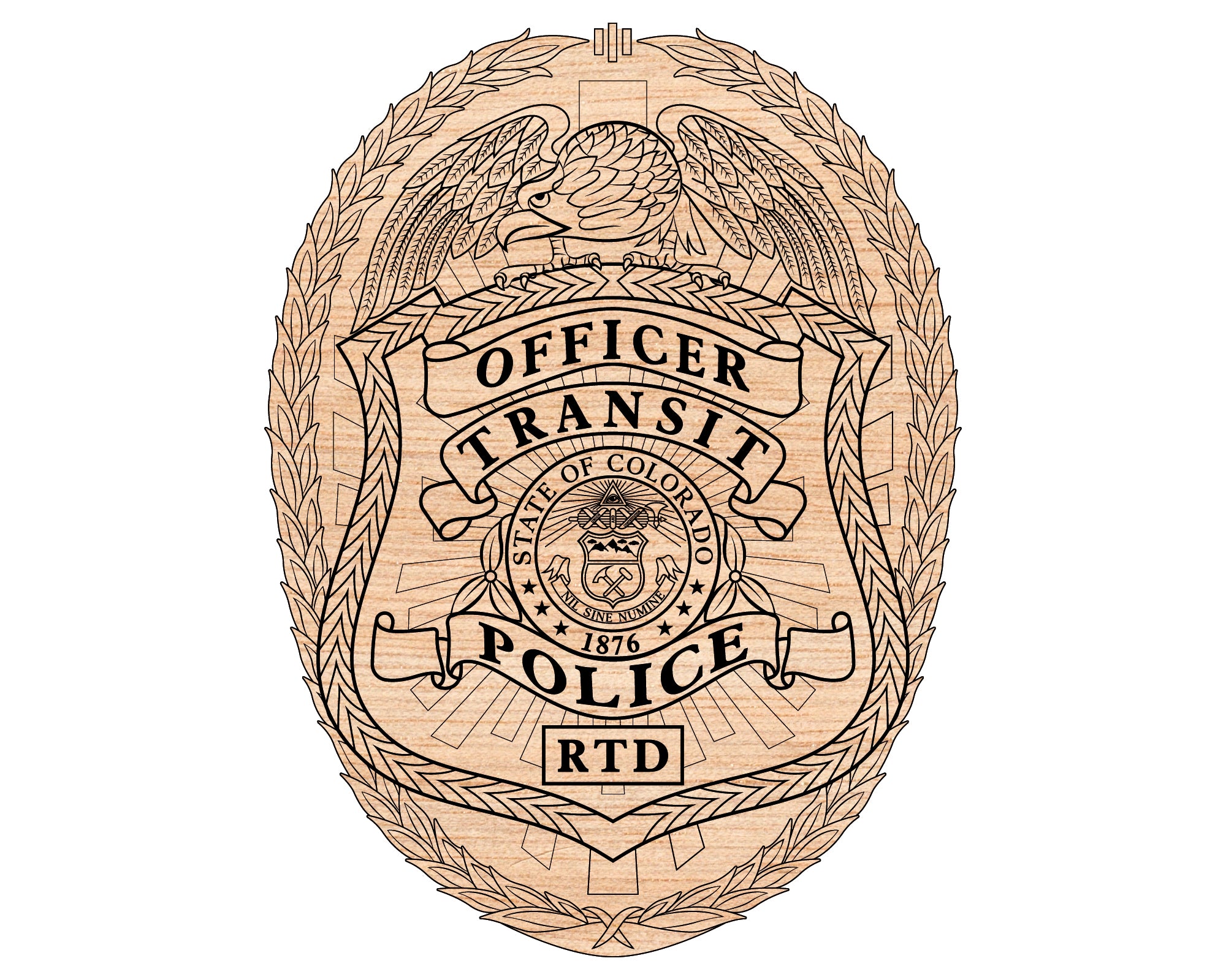 Colorado Transit Police Badge SVG, Transit Police Vector, Colorado Police Officer Badge, Law Enforcement Badge SVG, Colorado Badge Design, Police SVG File