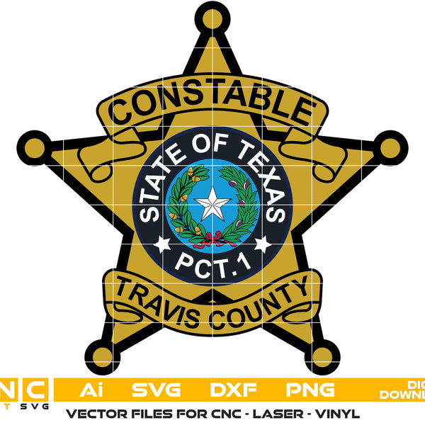 Texas Dallas County Constable Badge LE装備 Vintage Constable Dallas County, Texas, Uniform Patch | eBay