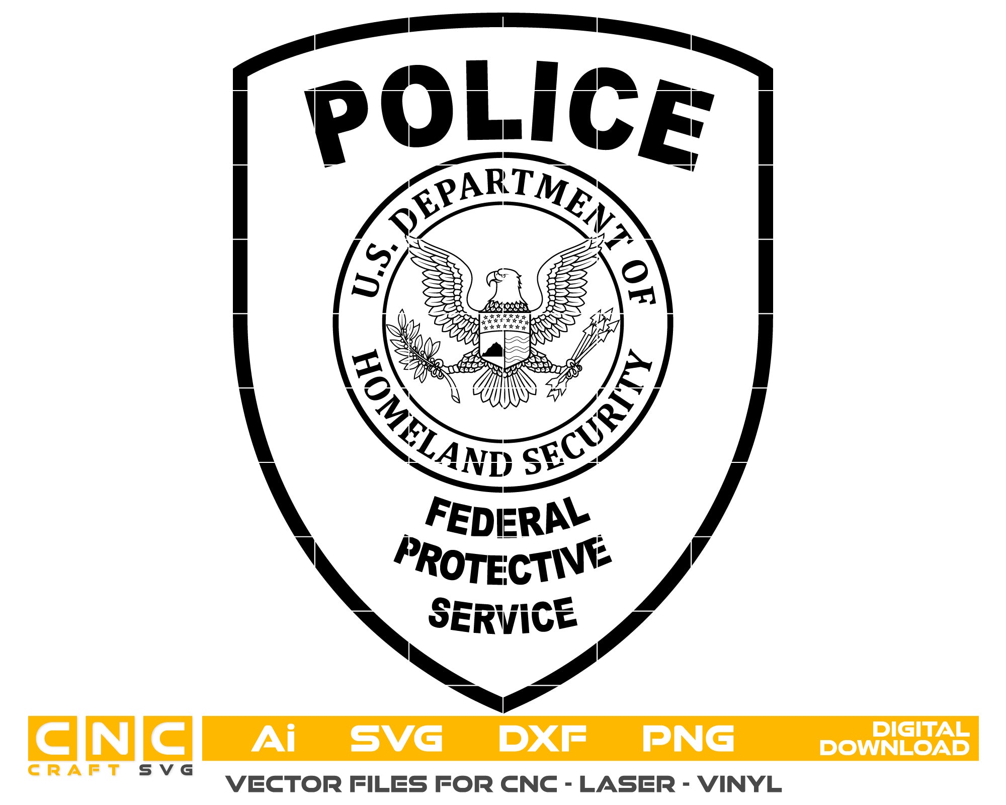 Homeland Security Police Logo Vector Art