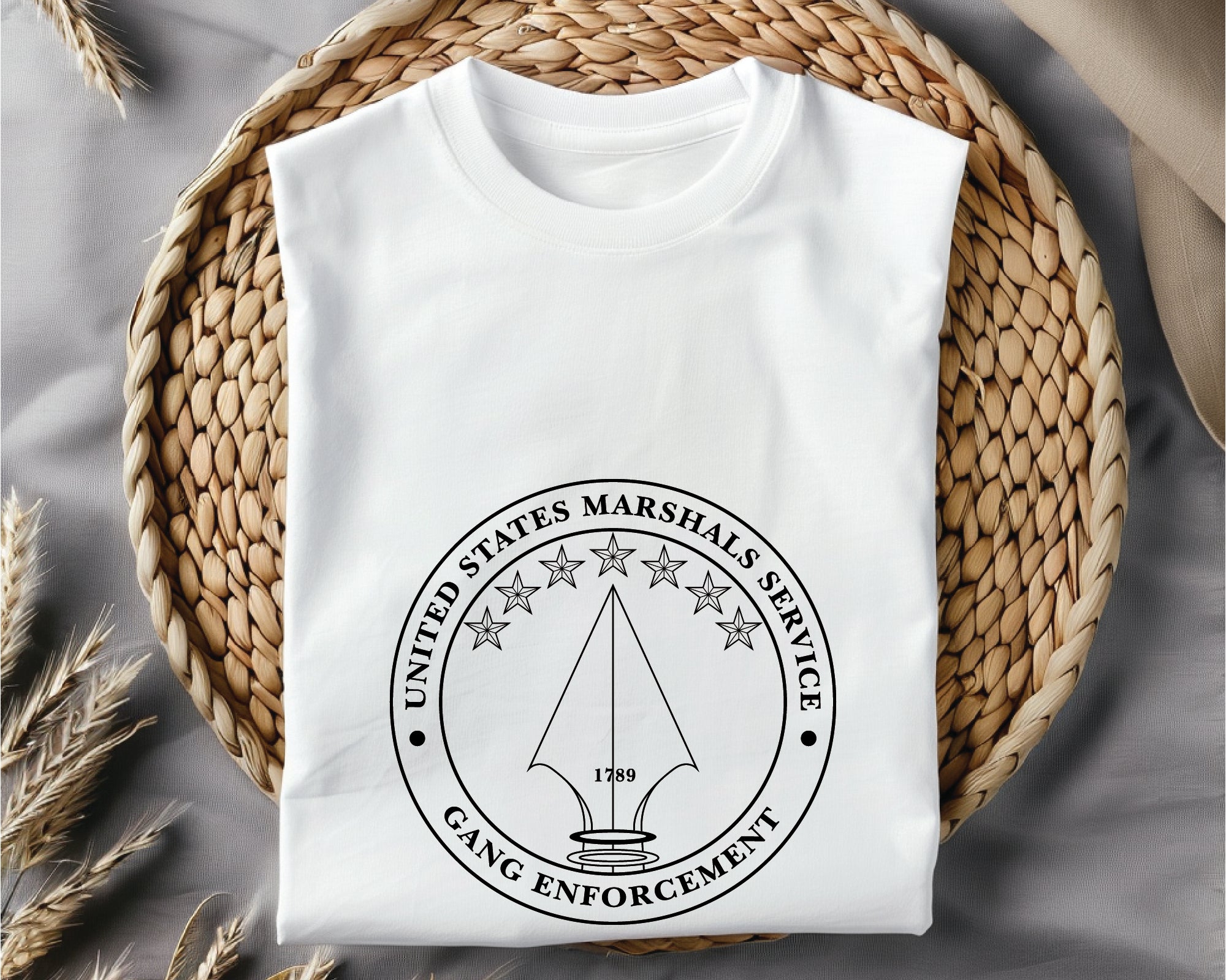 Marshals Service Challenge Coin SVG, Gang Enforcement Badge Vector, Federal Police Coin SVG, US Marshals Logo SVG, Law Enforcement Coin Design