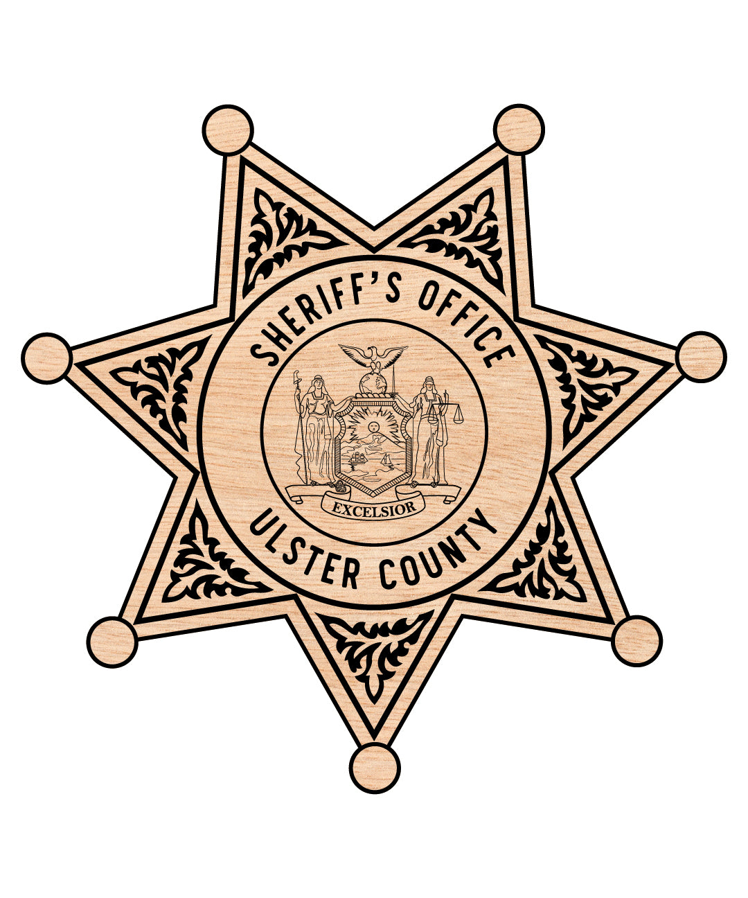 Ulster County Sheriff’s Office Badge SVG, New York Sheriff Badge Vector, Ulster County Law Enforcement Badge, Sheriff’s Office Badge SVG, Police Badge Vector