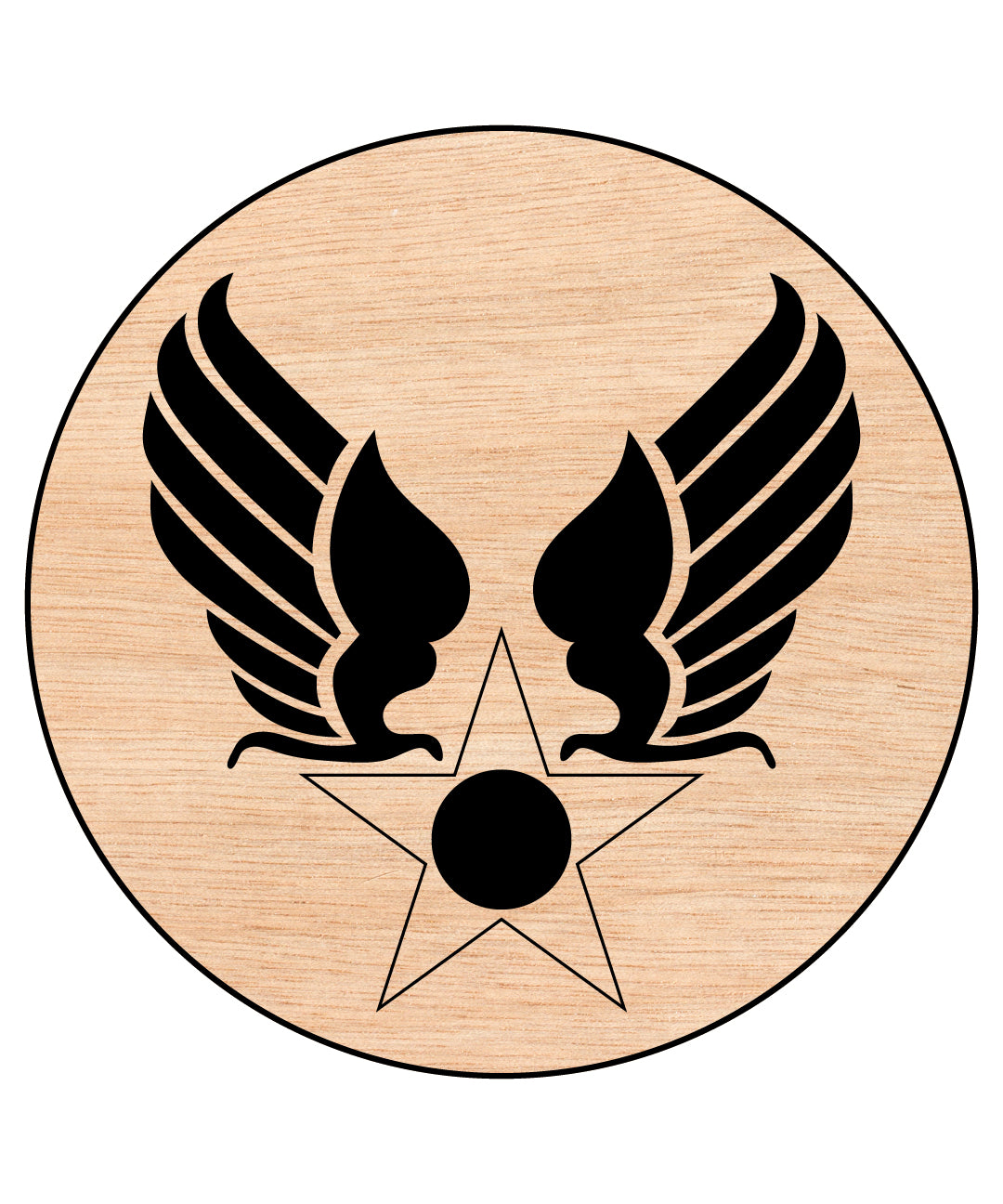 United States Army Air Forces Logo SVG digital download, USAAF emblem vector design for Cricut, Silhouette, CNC, engraving, and military tribute crafts.