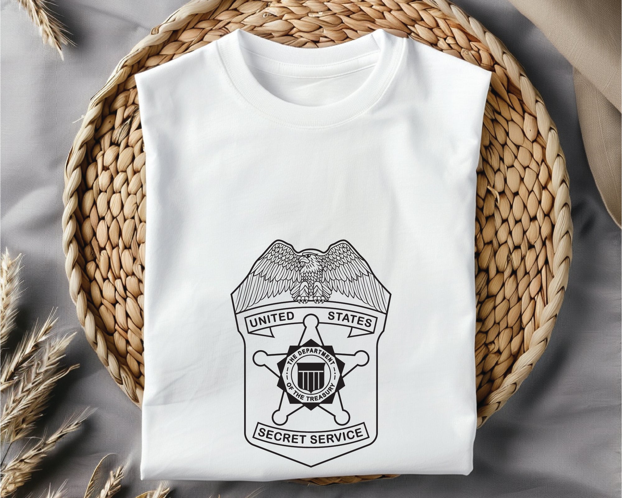 United States Secret Service Badge SVG, Secret Service Logo Vector, Federal Law Enforcement Badge SVG, US Secret Service Seal Vector, Police Badge Digital File