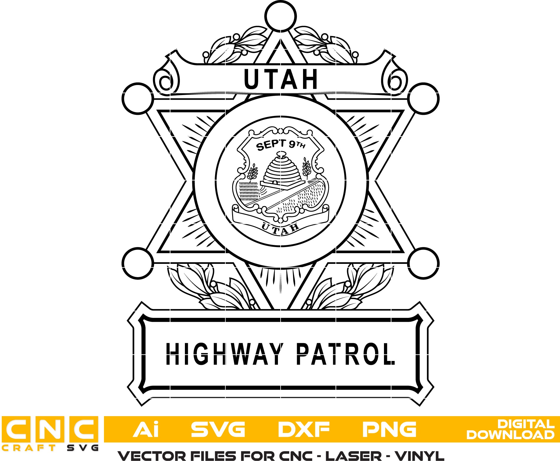 Utah Highway Patrol Badge